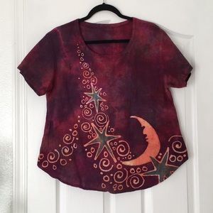 Tie dye moon top